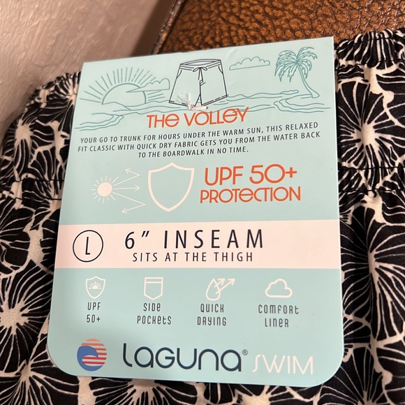 Brand New Laguna Swimwear UPF 50+ Relaxed Fit Quick Dry Shorts Land or Sea wear! - Picture 4 of 8